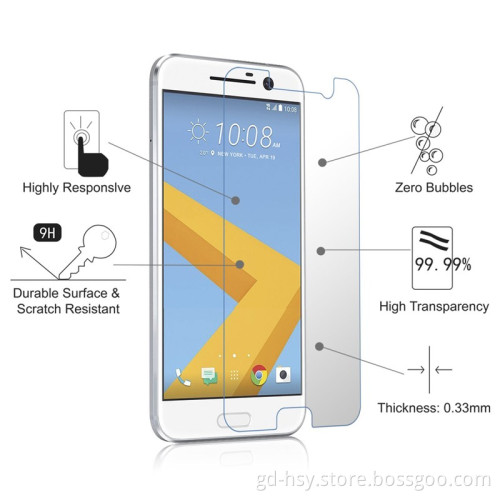 Cell Phone Accessories Wholesale Best 2.5d 9h Hardness Tempered Glass Screen Protector For htc 10 ,for htc tempered glass